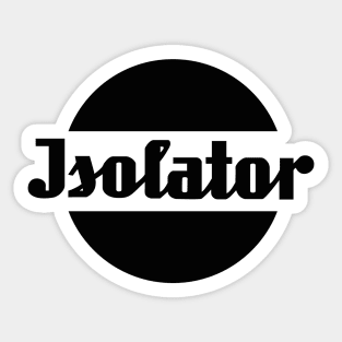 Insulator spark plug logo (black) Sticker